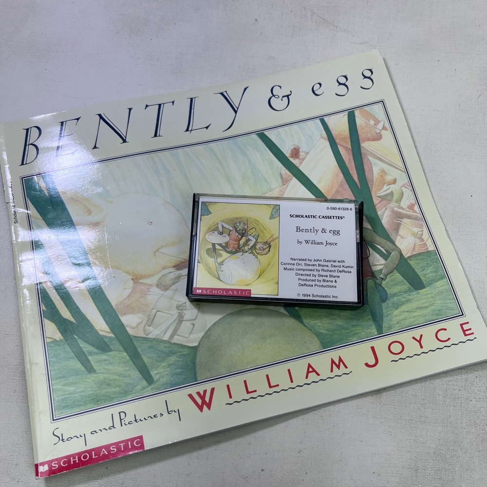 Bently & Egg William Joyce Scholastic Book and Cassette Tape Set 1994 Vintage
